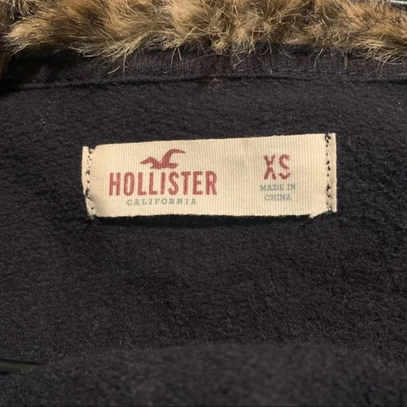 HOLLISTER | FAUX  FUR SWEATER CARDIGAN | X SMALL #FML130024 - Picture 5 of 6